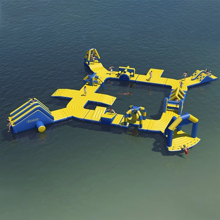 Commercial Inflatable Sea Island Equipment Set Water Floating Park