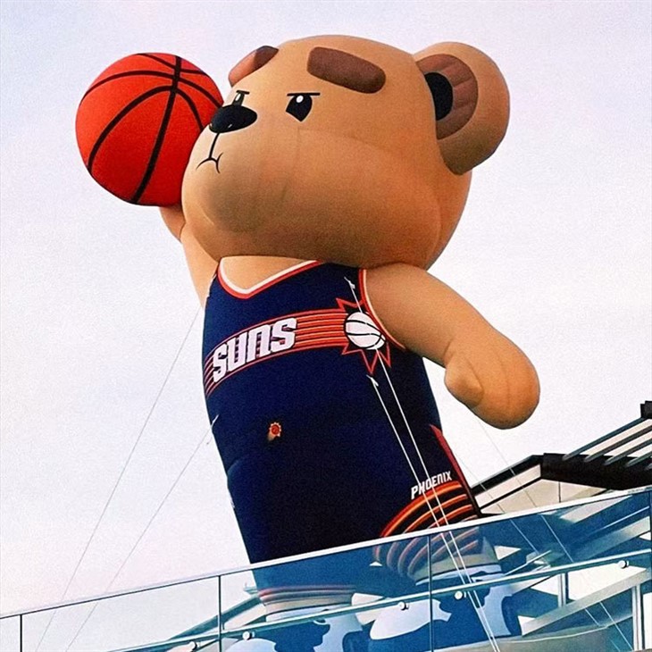 Inflatable Advertising Cute Cartoon Bear Playing Basketball high quality