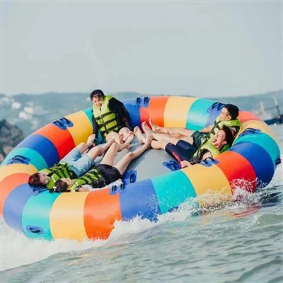 Voda na napuhavanje za vuču Igra Floating Spinner Disco Boat